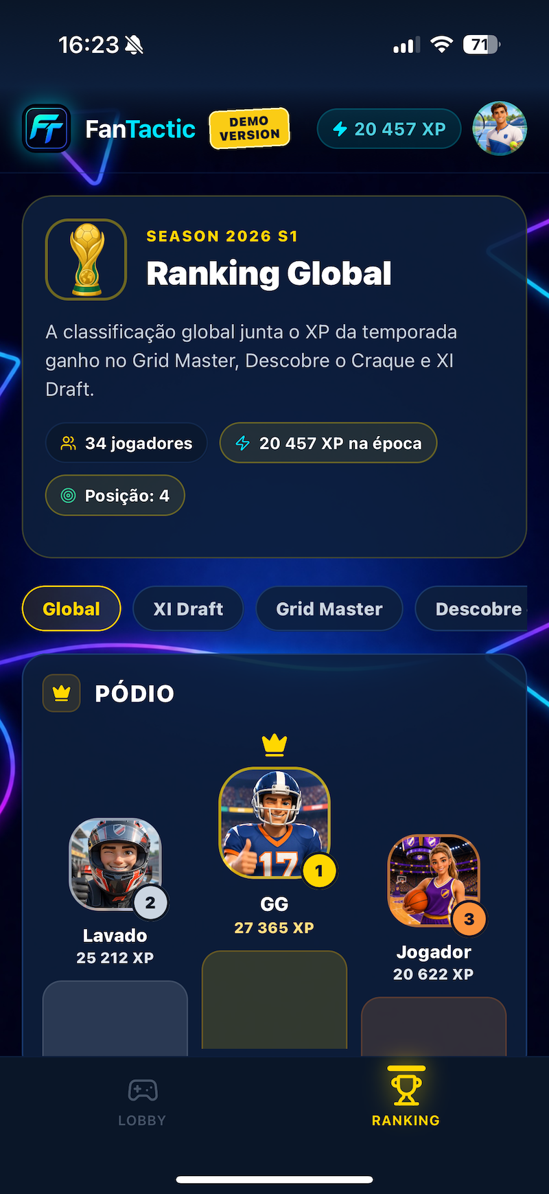 FanTactic Ranking